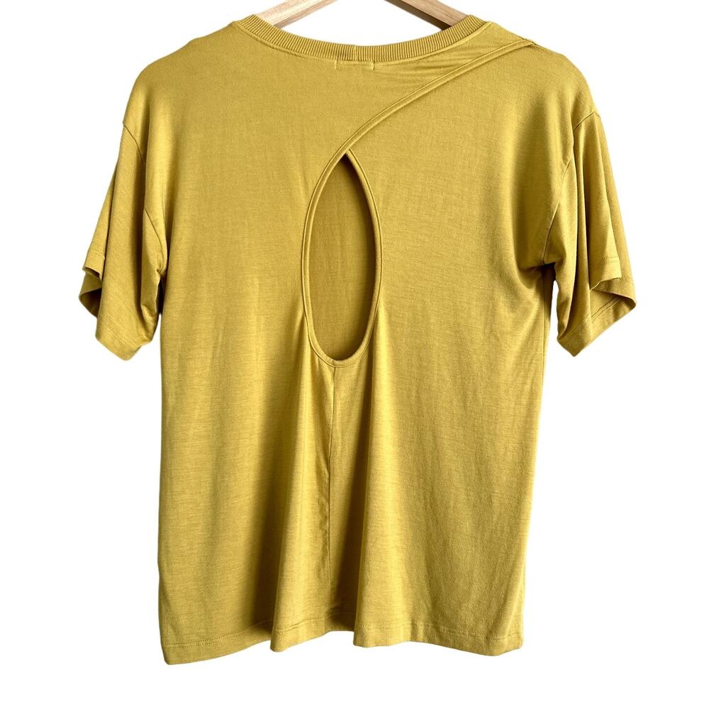 LAMade Short Sleeve Carlsbad Crossback Tee-Size XS Gold-NWT - Picture 2 of 6